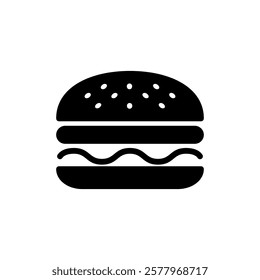 Burger icon vector illustration. burger sign and symbol. hamburger