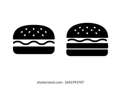 Burger icon vector illustration. burger sign and symbol. hamburger