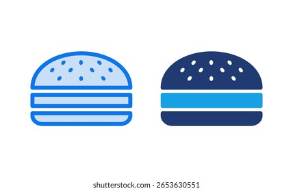 Ícone de hambúrguer ilustração vetorial. sinal de hambúrguer e símbolo. hambúrguer