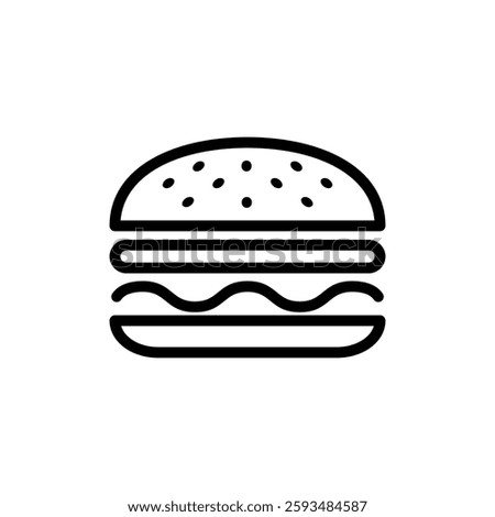 Burger icon vector illustration. burger sign and symbol. hamburger