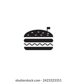 burger icon vector ilustration logo design