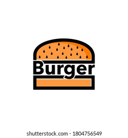 burger icon vector logo design