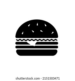 burger icon vector. sandwich food menu symbol. templates for restaurants, apps and more