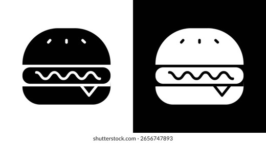Ícone de hambúrguer Gráficos escalonáveis do vetor