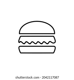 Burger icon vector, Burger sign icon