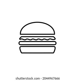 Burger icon vector, Burger sign icon