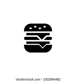 burger icon vector. burger sign on white background. burger icon for web and app