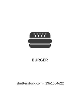burger icon vector. burger sign on white background. burger icon for web and app