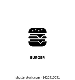 burger icon vector. burger sign on white background. burger icon for web and app