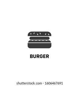 burger icon vector. burger sign on white background. burger icon for web and app