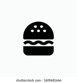 burger icon vector sign symbol isolated