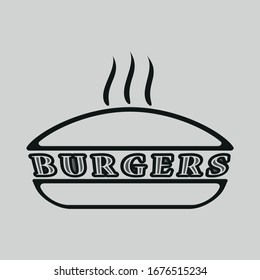 burger icon vector sign symbol for design