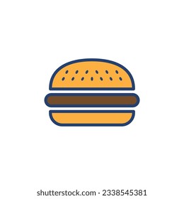 Burger icon vector. burger sign and symbol. hamburger