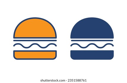 Vector de icono de hamburguesa. símbolo y signo de hamburguesa. hamburguesa