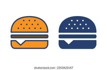 Burger icon vector. burger sign and symbol. hamburger