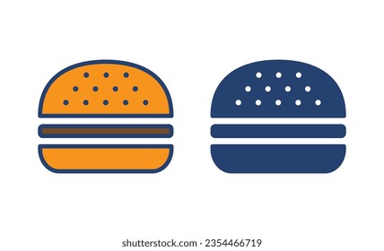 Burger icon vector. burger sign and symbol. hamburger