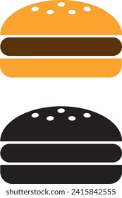 Icono de hamburguesa. Vector de icono de hamburguesa. Signo o símbolo de la hamburguesa