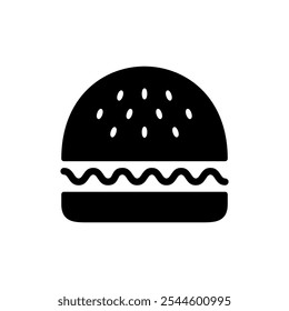 Burger icon vector. burger sign and symbol. hamburger