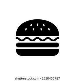 Burger icon vector. burger sign and symbol. hamburger