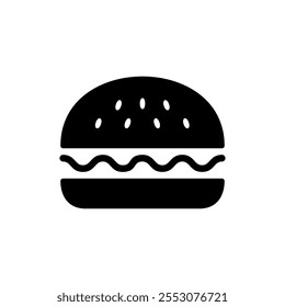 Burger icon vector. burger sign and symbol. hamburger