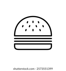 Burger icon vector. burger sign and symbol. hamburger