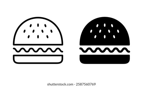 Burger icon vector. burger sign and symbol. hamburger