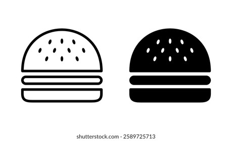 Burger icon vector. burger sign and symbol. hamburger