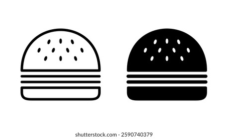 Burger icon vector. burger sign and symbol. hamburger