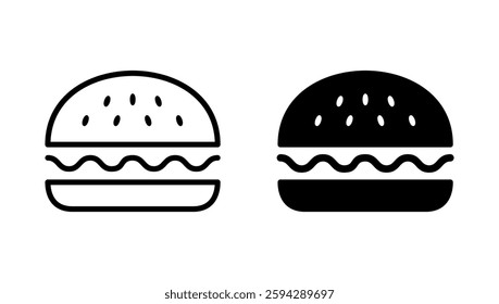 Burger icon vector. burger sign and symbol. hamburger