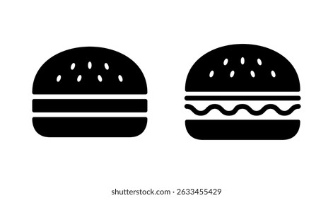 Burger icon vector. burger sign and symbol. hamburger