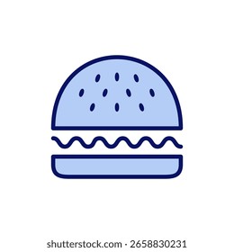 Burger icon vector. burger sign and symbol. hamburger