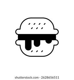 Burger Icon vector stock illustration