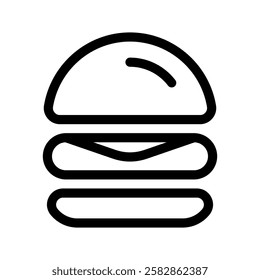 Burger Icon Vector Symbol Design Illustration