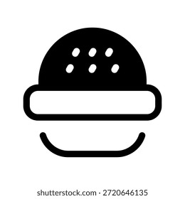 Ilustración de diseño de símbolo de Vector de icono de hamburguesa