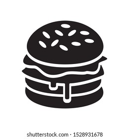 burger icon vector symbol template