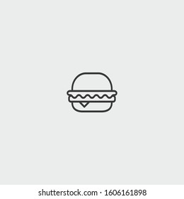 burger icon. burger vector for web