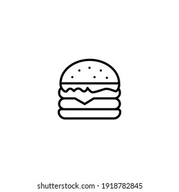 Burger icon vector for web, computer and mobile app