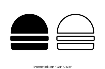 Burger icon vector for web and mobile app. burger sign and symbol. hamburger