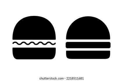 Burger icon vector for web and mobile app. burger sign and symbol. hamburger