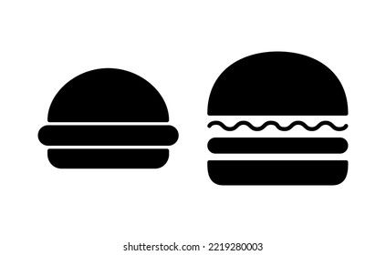 Burger icon vector for web and mobile app. burger sign and symbol. hamburger