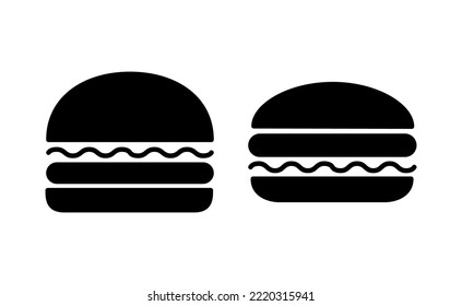 Burger icon vector for web and mobile app. burger sign and symbol. hamburger
