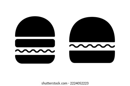 Burger icon vector for web and mobile app. burger sign and symbol. hamburger