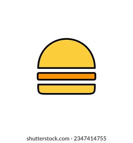 Burger icon vector for web and mobile app. burger sign and symbol. hamburger