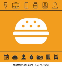 Burger icon for web and mobile