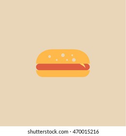 Burger icon,flat design