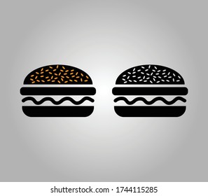 Burger icon.Hamburger line icon. Burger sign for mobile concept and web design. Cheeseburger outline vector icon. Symbol, logo illustration. Pixel perfect vector graphics.
