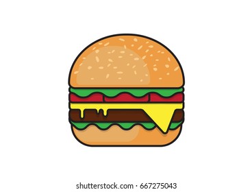 burger illustration.