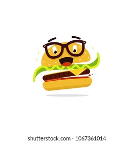 Burger illustration character