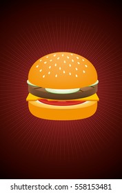 Burger Illustration Vector