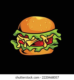 burger illustration vector design
, can be used to design t-shirts, posters, etc